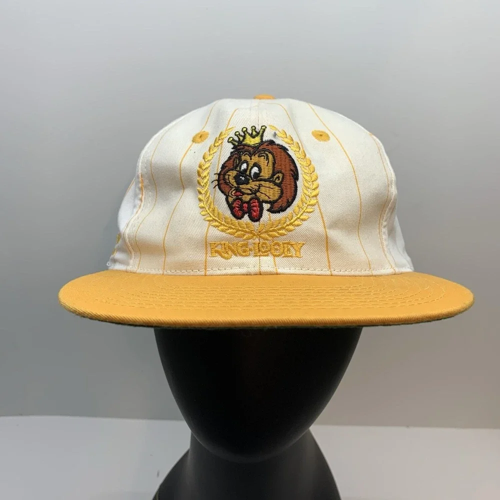 Vintage King Looey MGM‎ Grand Las Vegas Hotel Snapback Cap Hat 1992 Embroidered
